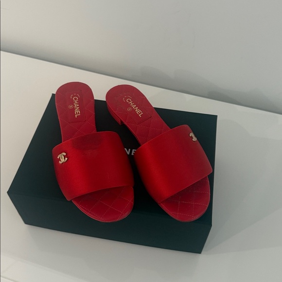 Chanel Satin Mules - Picture 1 of 4